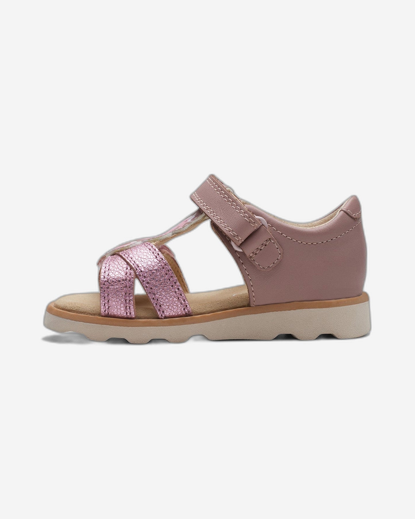 Clarks Girls Crown Brill Toddler. (Wide Fit)