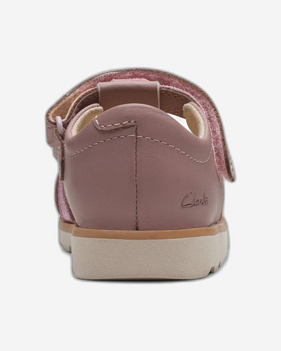 Clarks Girls Crown Brill Toddler. (Wide Fit)