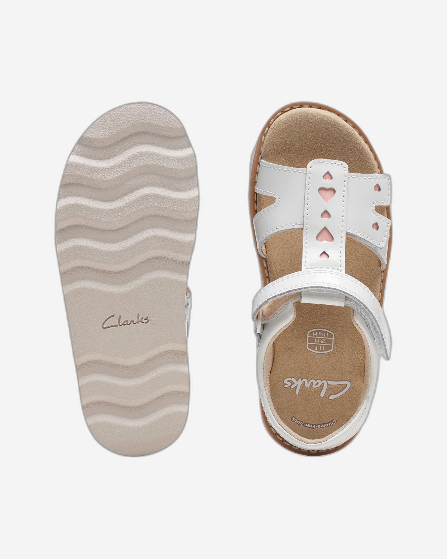 Clarks Girls Crown Beat Kid. (Wide Fit)