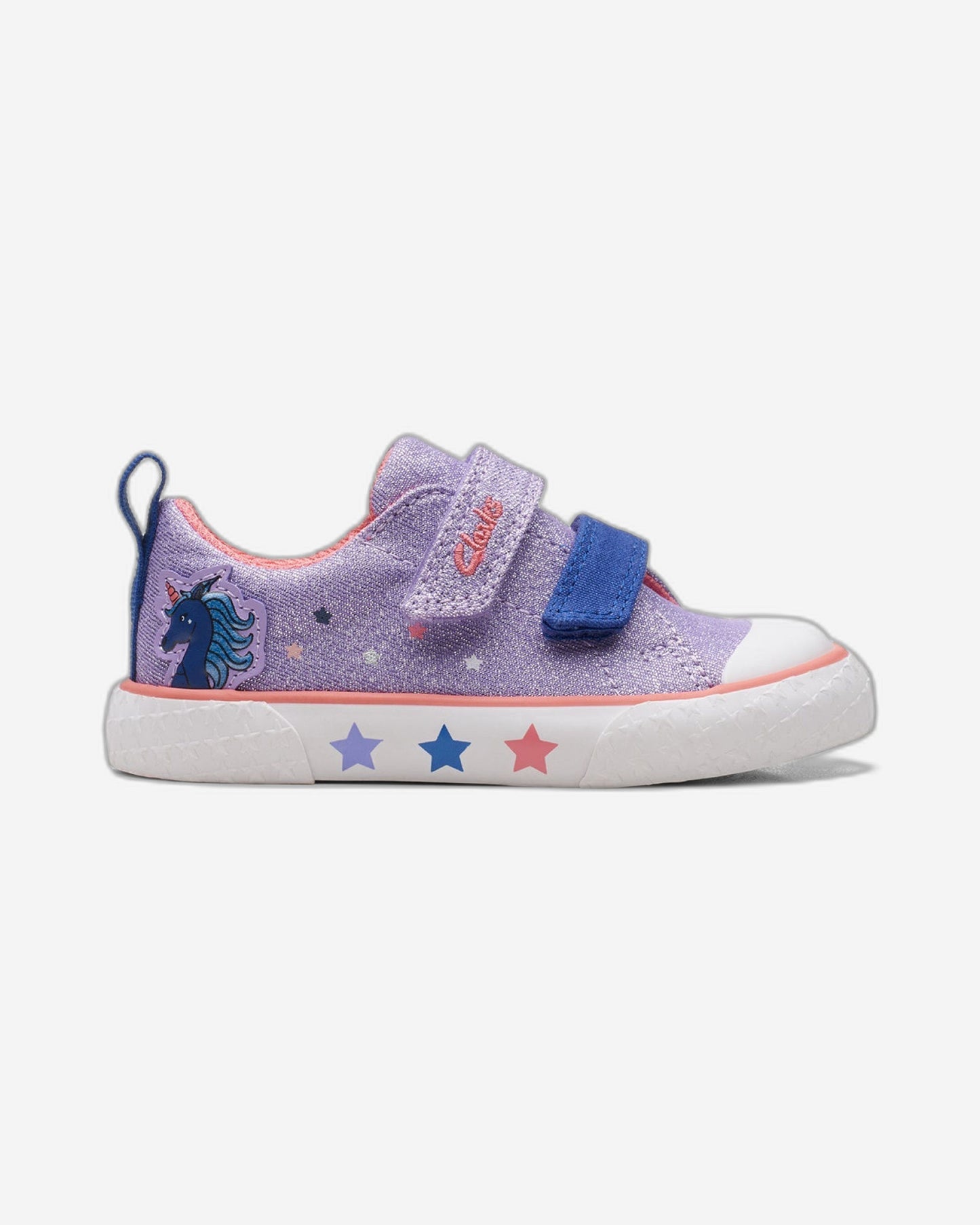 Clarks Girls Foxing Play Toddler. (Wide Fit)