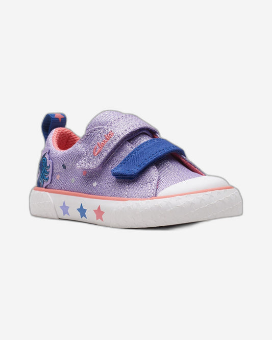 Clarks Girls Foxing Play Toddler. (Wide Fit)