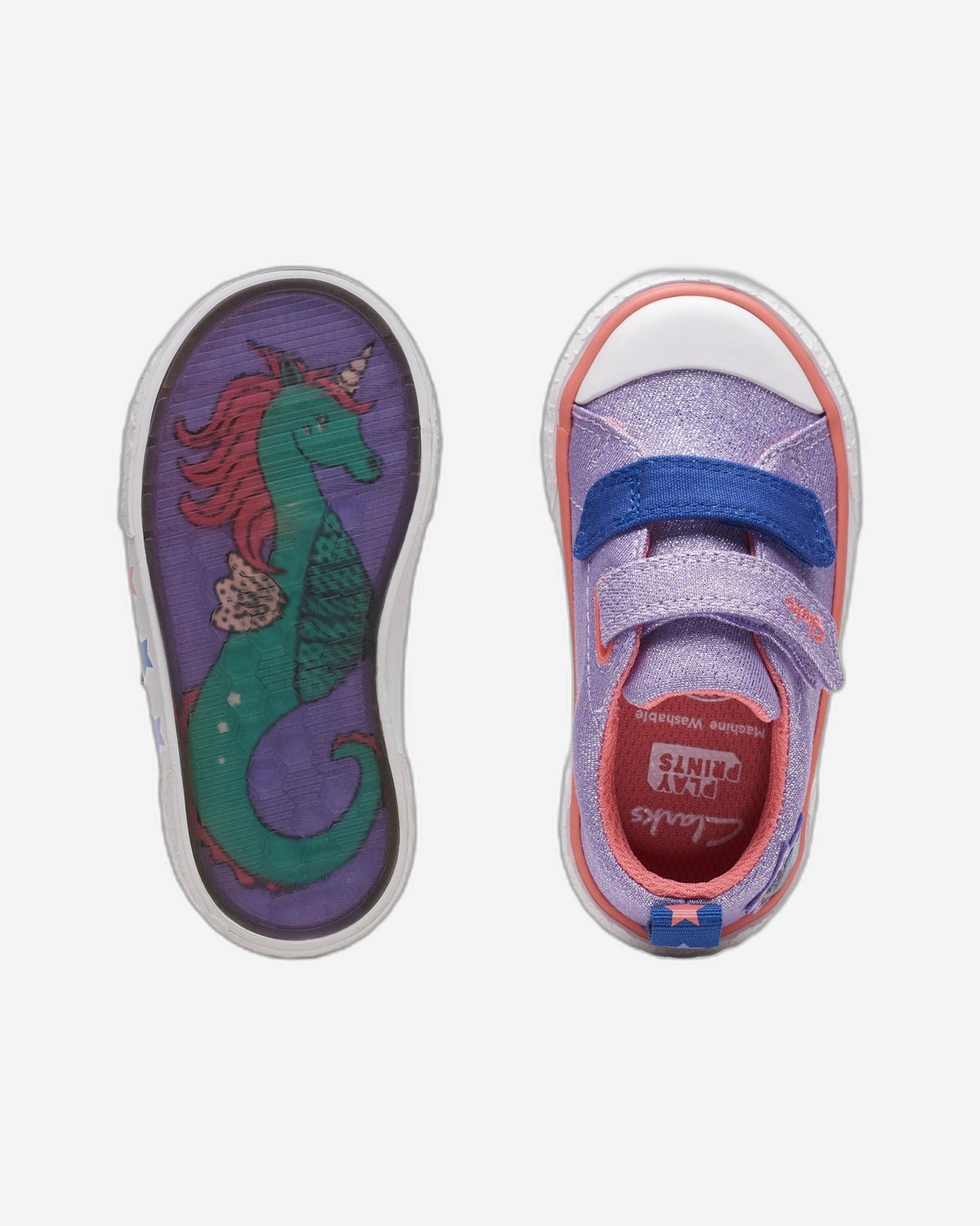 Clarks Girls Foxing Play Toddler. (Wide Fit)