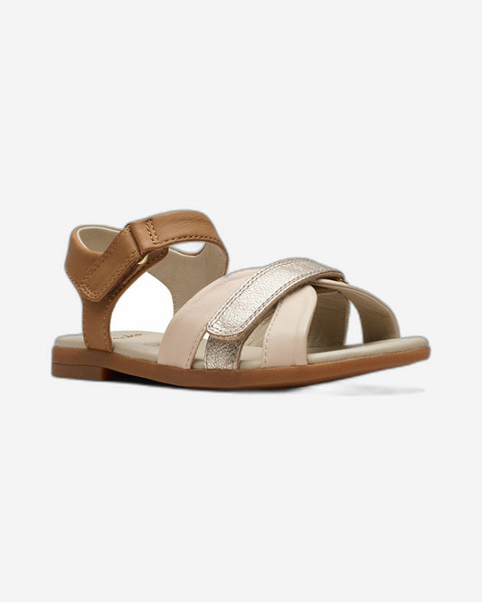 Clarks Girls Ivy Sea Kid. (Standard Fit)