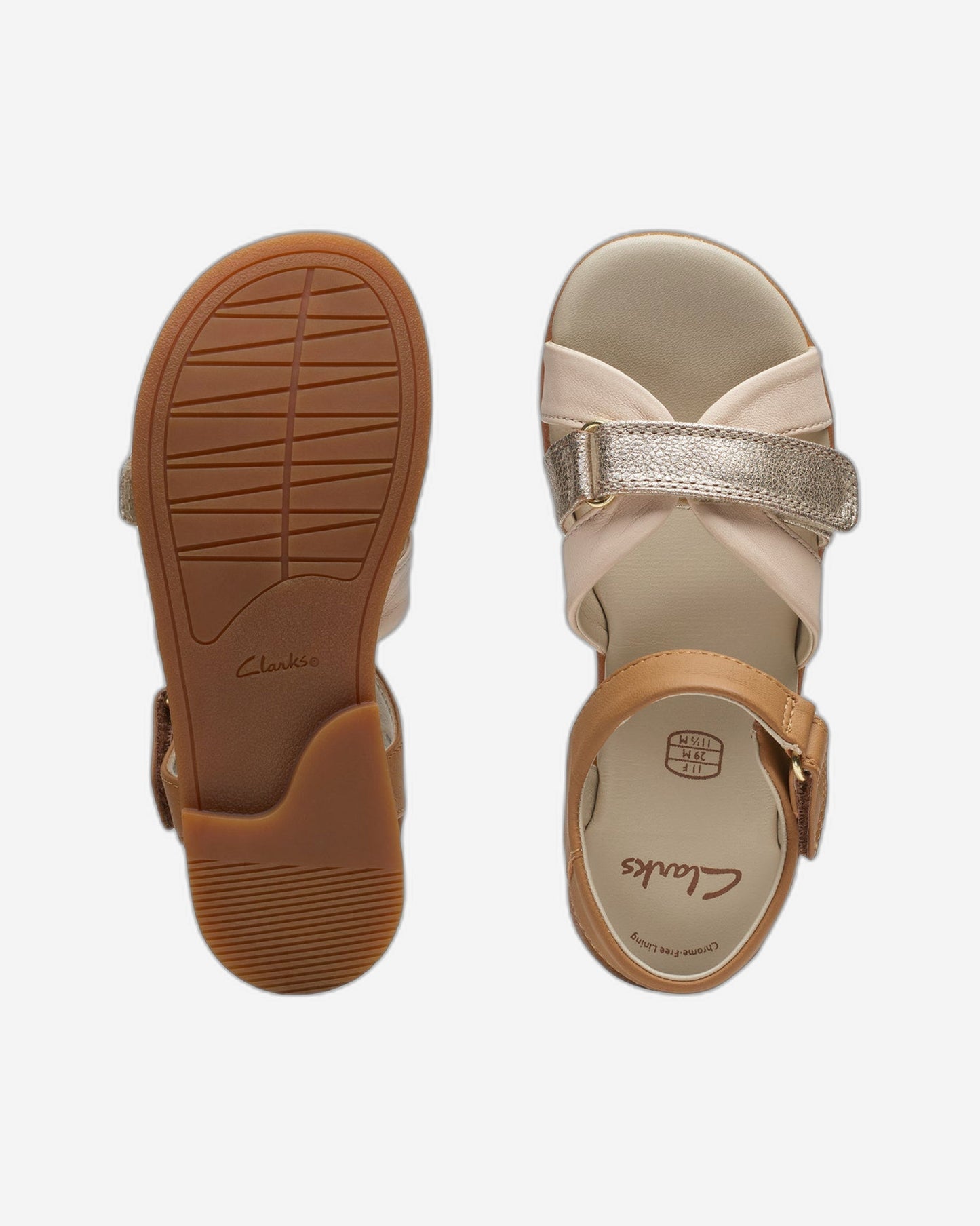 Clarks Girls Ivy Sea Kid. (Standard Fit)