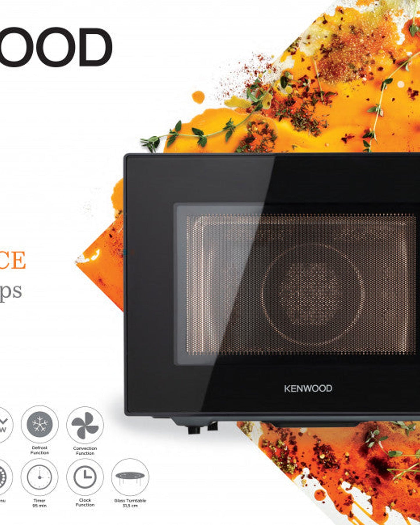 Kenwood Microwave Oven with Grill and Convection 30L MWM31.000BK