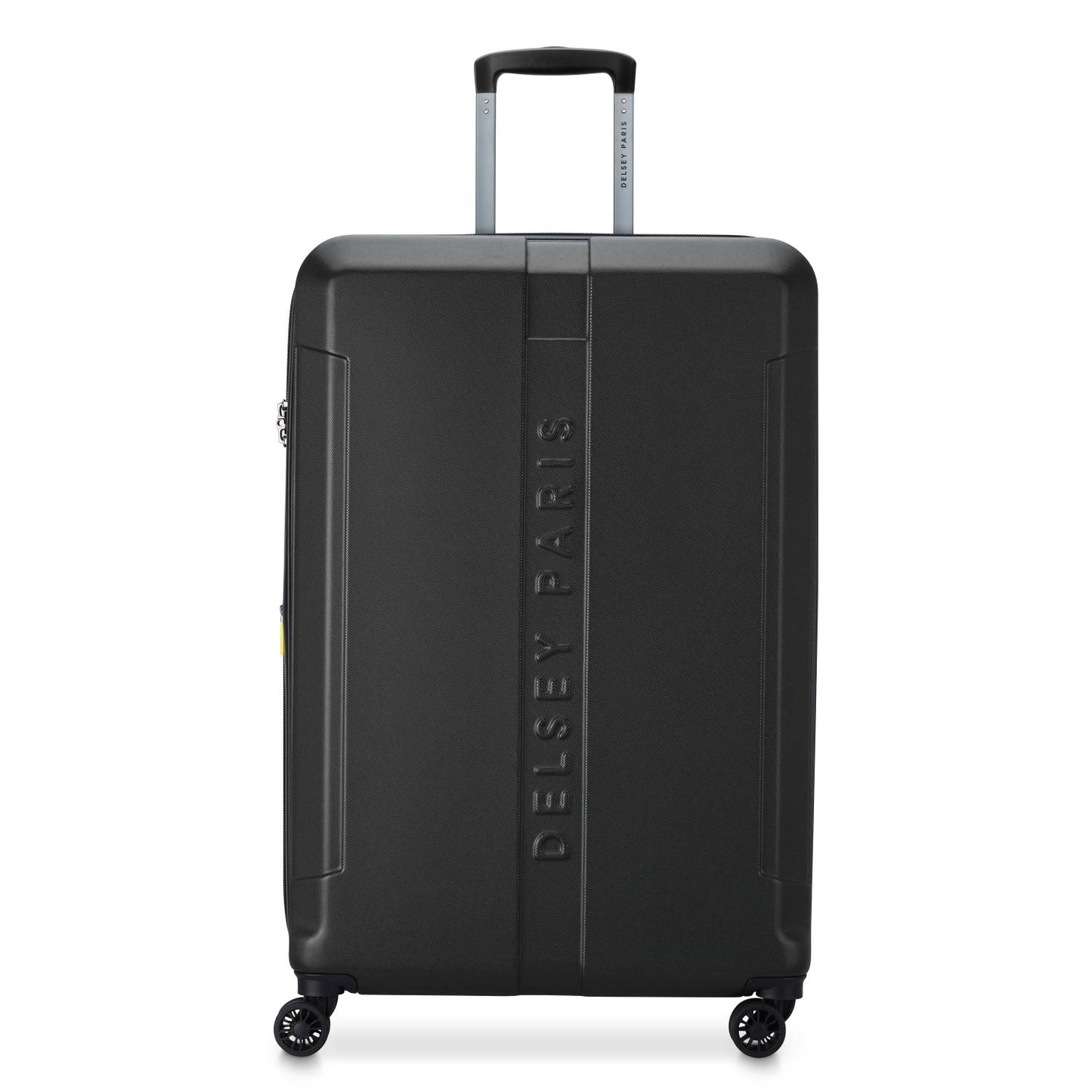 Delsey Paris Depart Hard 80cm Hardcase 4 Double Wheel Expandable Check-In Luggage Trolley Case Black - 00314583000 X9