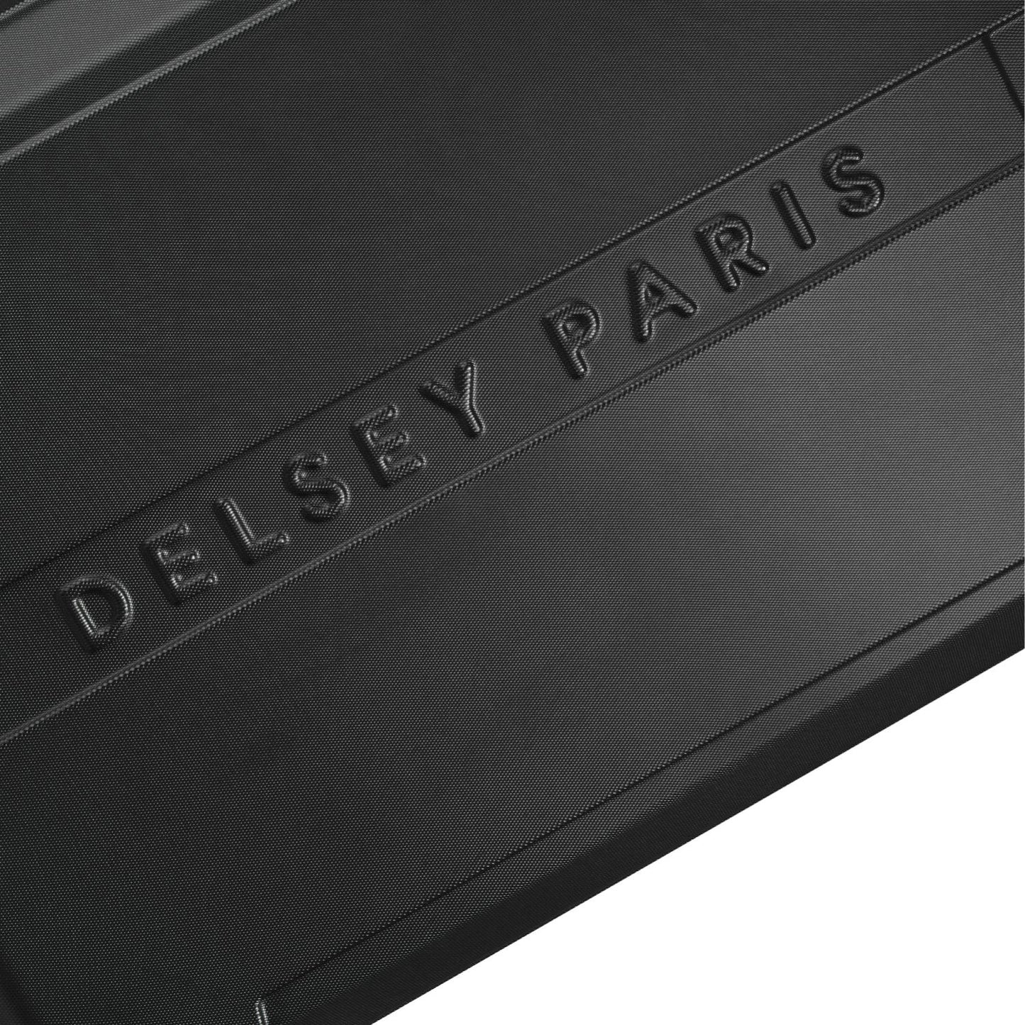 Delsey Paris Depart Hard 80cm Hardcase 4 Double Wheel Expandable Check-In Luggage Trolley Case Black - 00314583000 X9