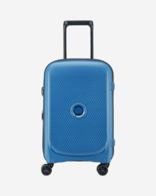 Delsey Paris Belmont Plus 55Cm Hardcase 4 Double Wheel Expandable Cabin Lugagge Trolley Blue - 386180402