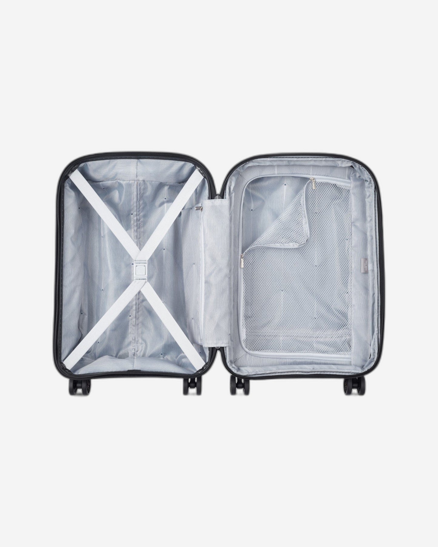 Delsey Paris Belmont Plus 55Cm Hardcase 4 Double Wheel Expandable Cabin Lugagge Trolley Blue - 386180402