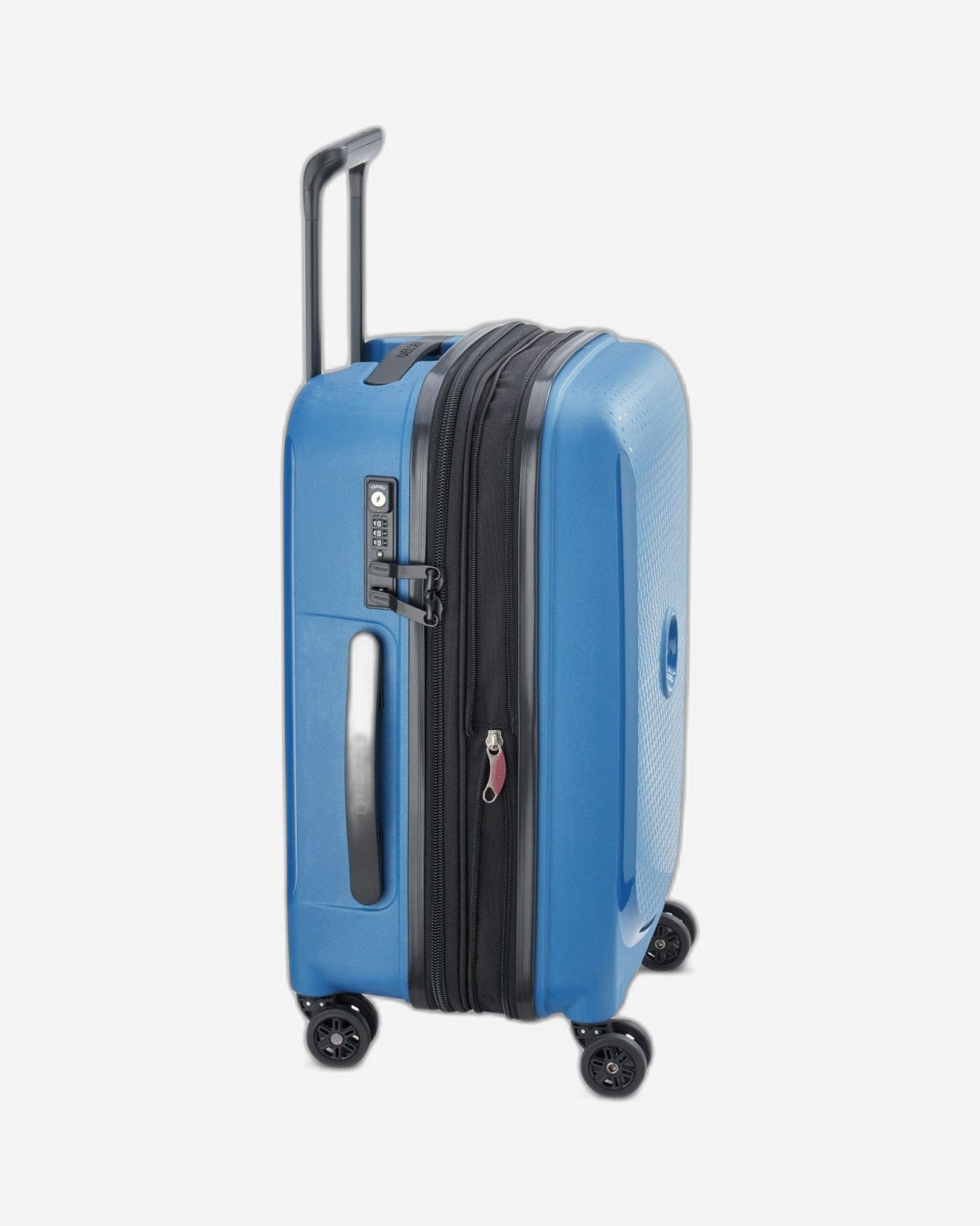 Delsey Paris Belmont Plus 55Cm Hardcase 4 Double Wheel Expandable Cabin Lugagge Trolley Blue - 386180402
