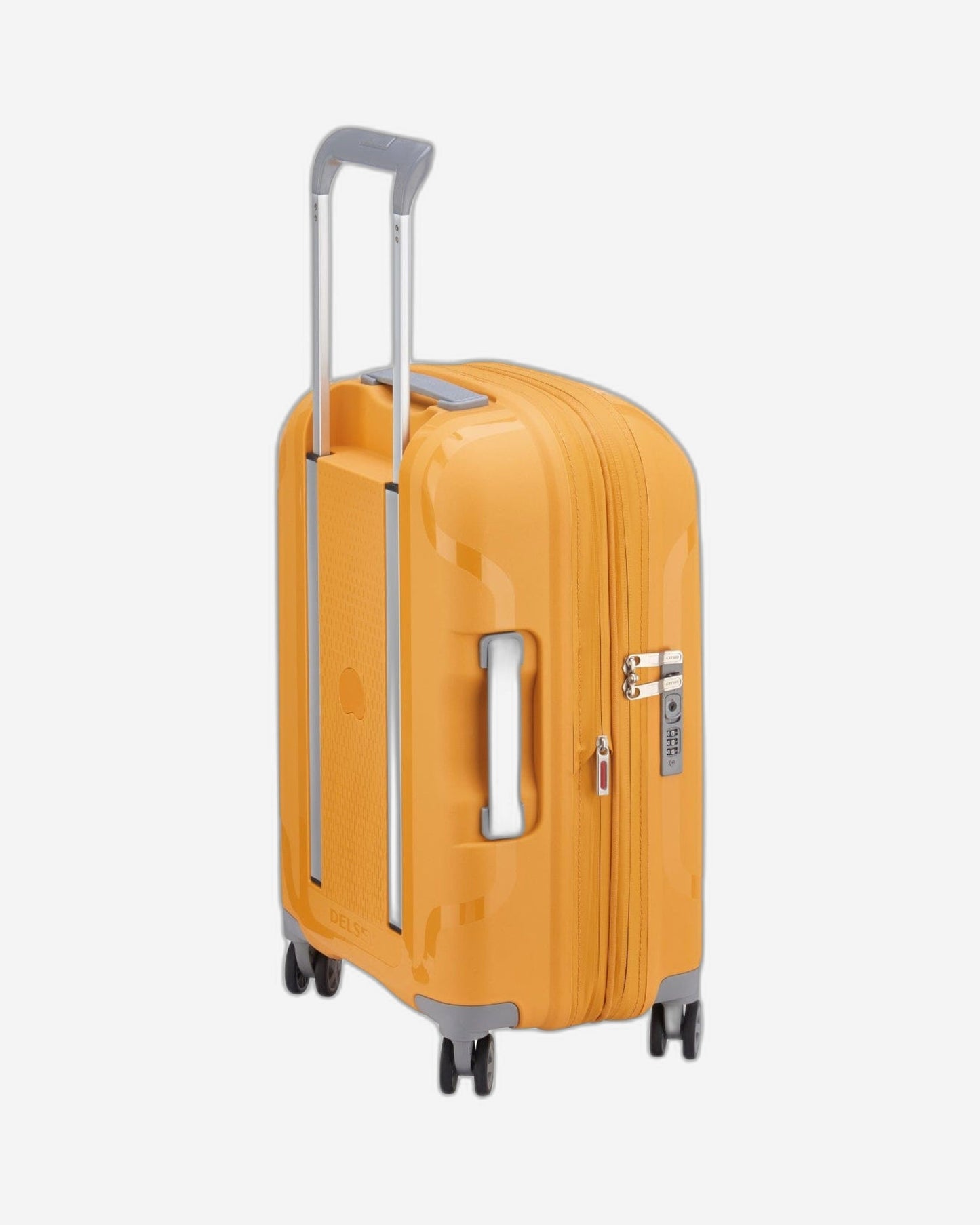 Delsey Paris Clavel 55cm Hardcase 4 Double Wheel Expandable Cabin Luggage Trolley Yellow - 00384580105