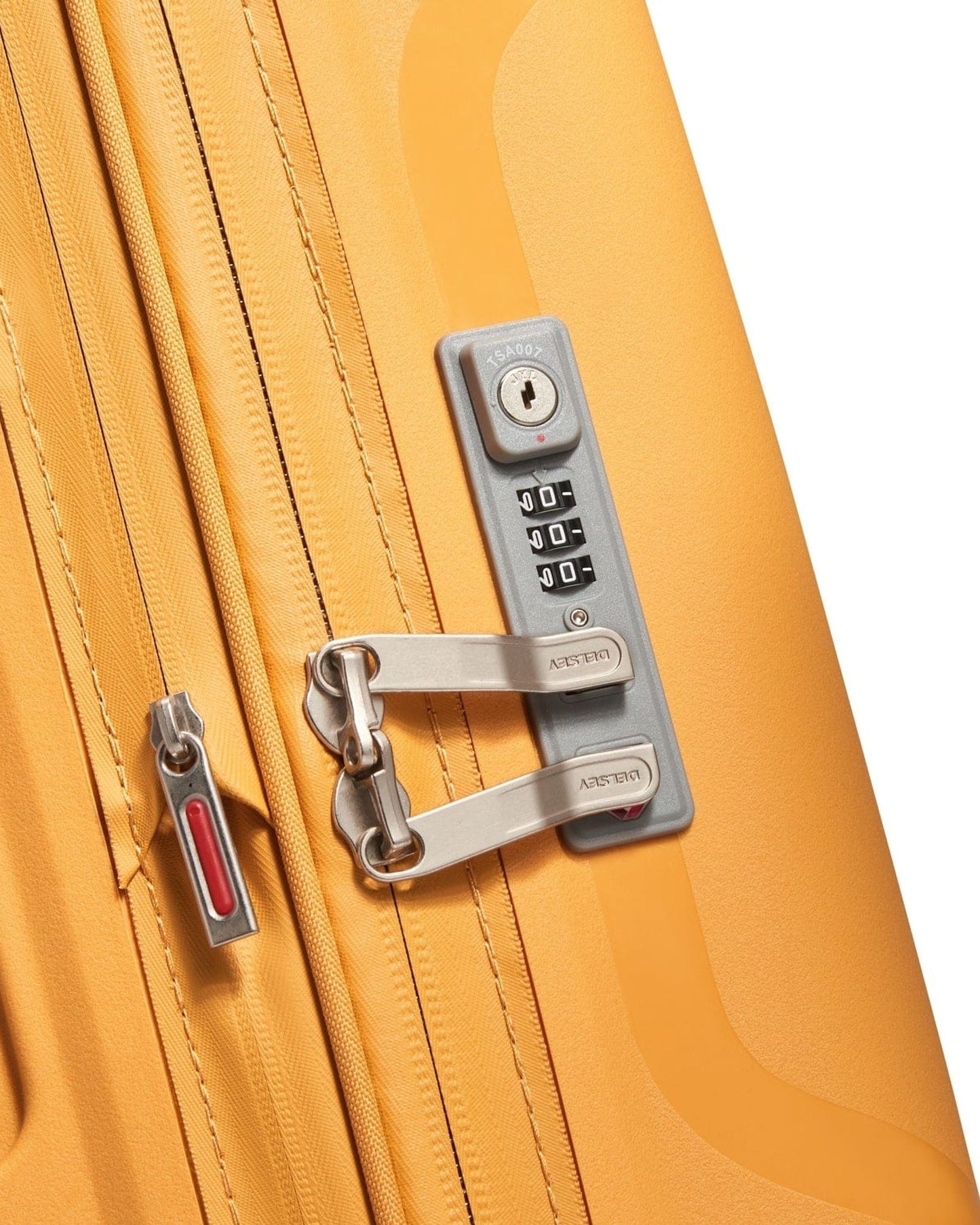 Delsey Paris Clavel 70cm Hardcase 4 Double Wheel Expandable Check-In Luggage Trolley Yellow - 00384582005