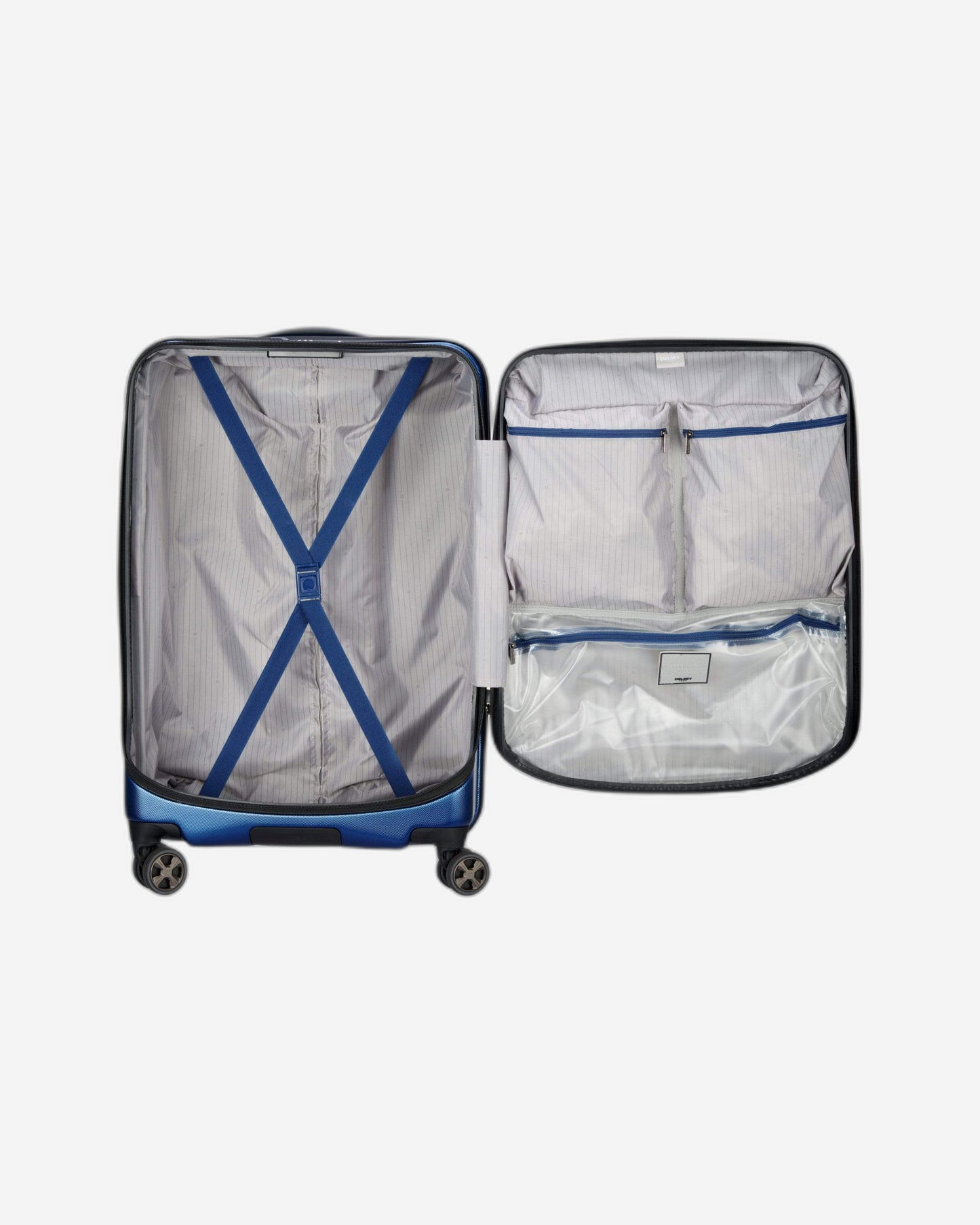 Delsey Paris Cruise 2.0 70Cm Hardside 4 Double Wheel Check-In Luggage Trolley Blue - 00207982002