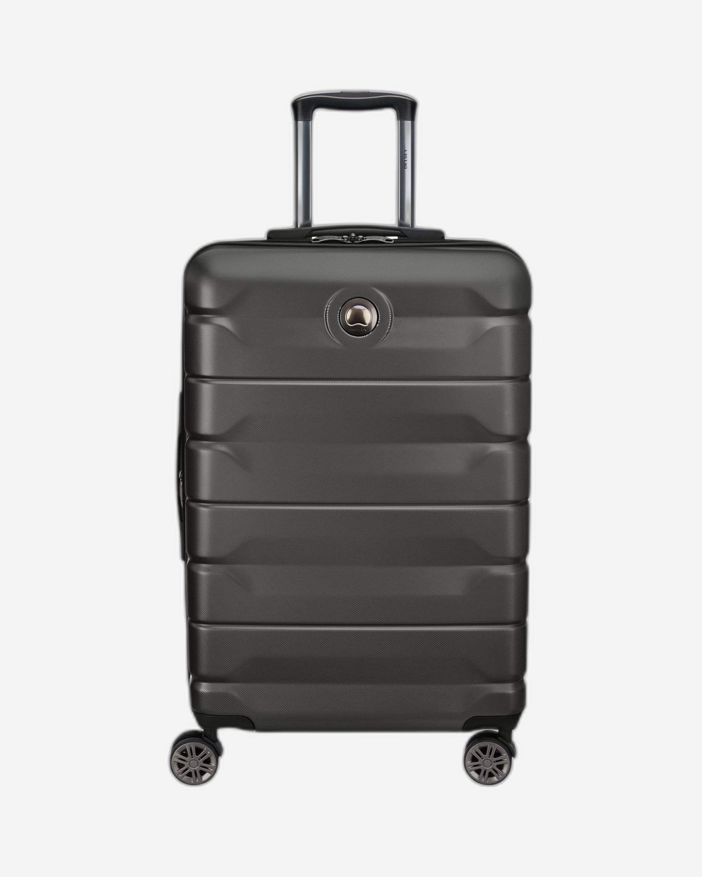 Delsey Paris Air Armour 68Cm Hardcase 4 Double Wheel Expandable Check-Introlley Case Black - 00386682000T9