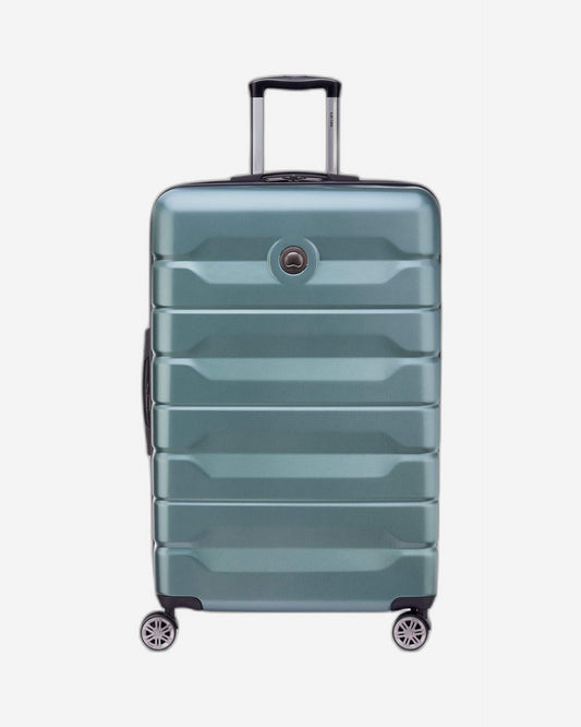 Delsey Paris Air Armour 80Cm Hardcase 4 Double Wheel Expandable Check-Introlley Case Green - 00386683003T9