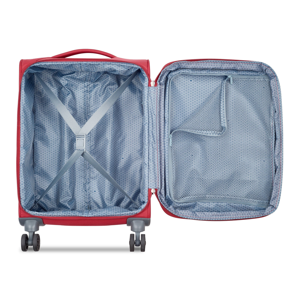 Delsey Paris Maringa 55cm Softcase 4 Double Wheel Expandable Cabin Luggage Trolley Case Red - 00390980104E9