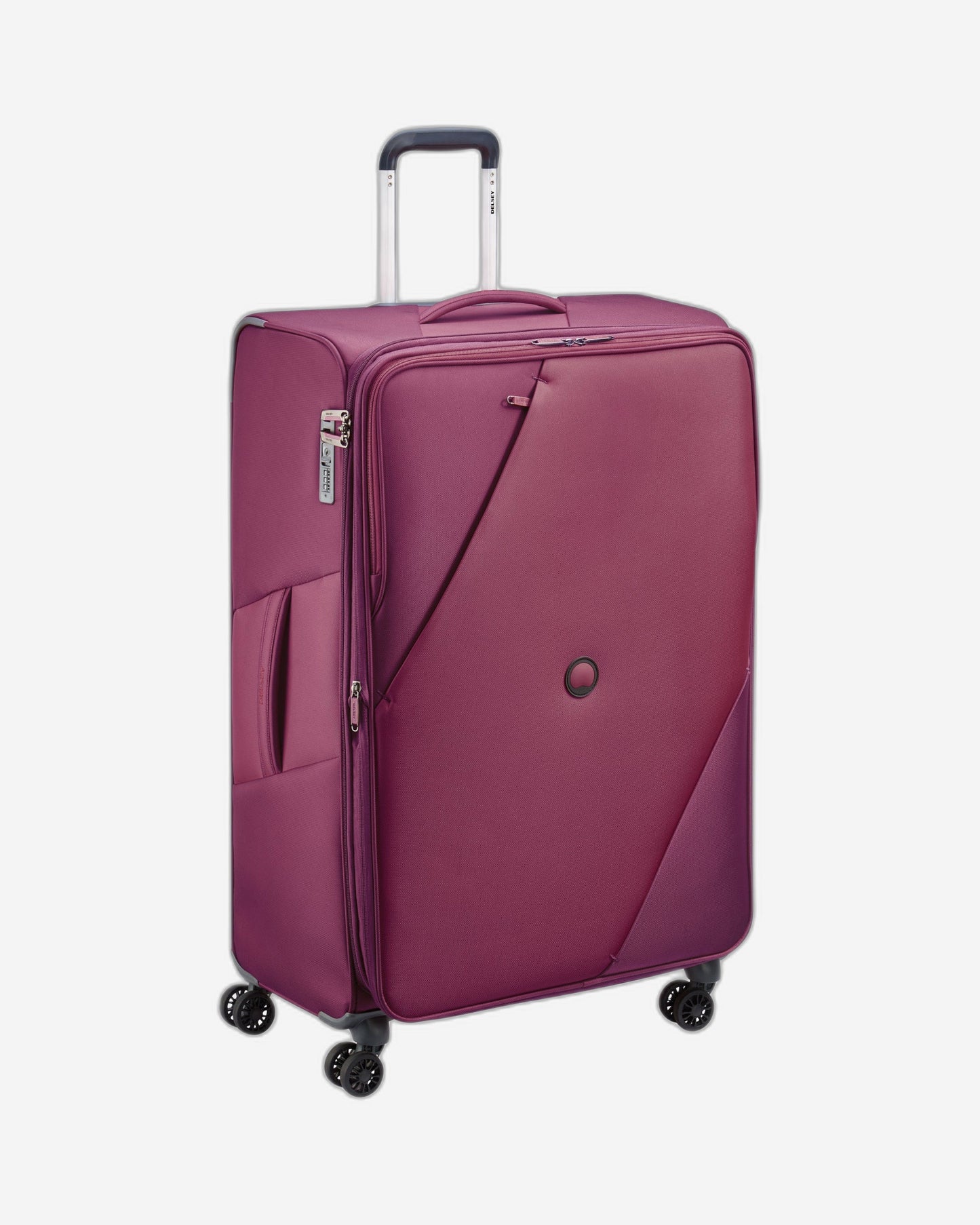 Delsey Paris Maringa 82Cm Softcase 4 Double Wheel Expandable Check-In Luggage Trolley Case Purple - 00390983008E9