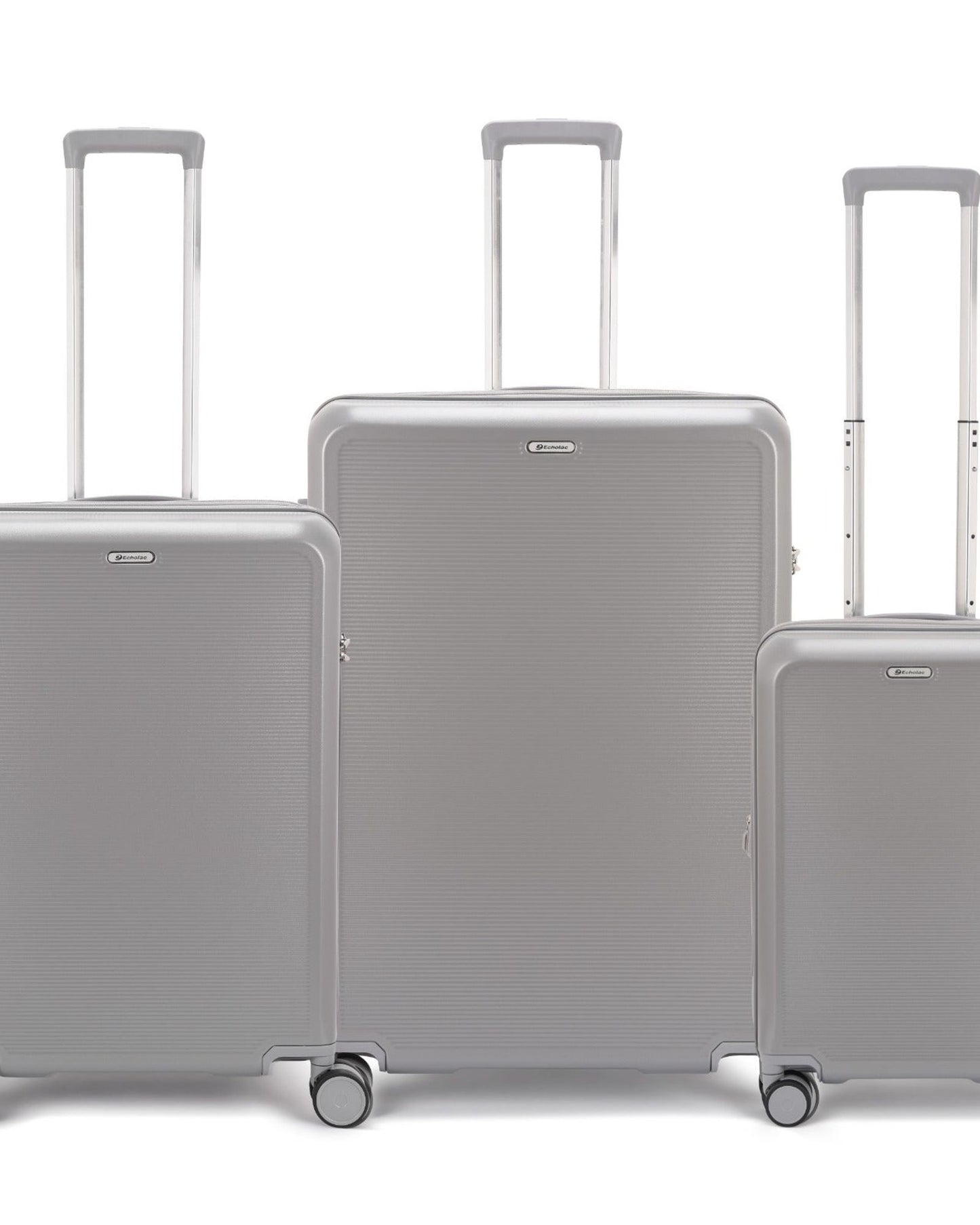 Echolac Sense 56+67+78cm Hardcase Expandable 4 Double Wheel 3 Piece Luggage Trolley Set