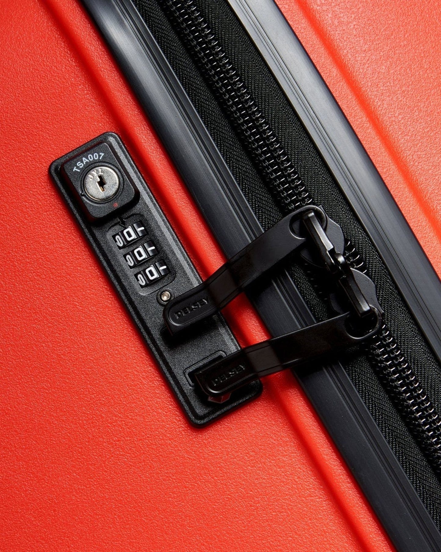 Delsey Paris Belmont+ 55Cm Hardcase 4 Double Wheel Non-Expandable Cabin Luggage Trolley Faded Red - 00386180634