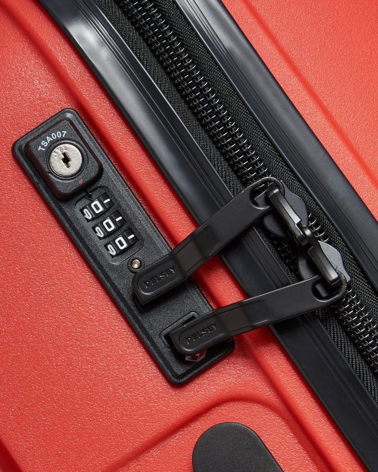 Delsey Paris Belmont+ 55Cm Hardcase 4 Double Wheel Non-Expandable Cabin Luggage Trolley Faded Red - 00386180634