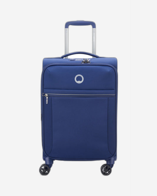 Delsey Paris Brochant 2.0 55Cm Softcase 4 Double Wheel Expandable Cabin Luggagetrolley Blue - 00225680102