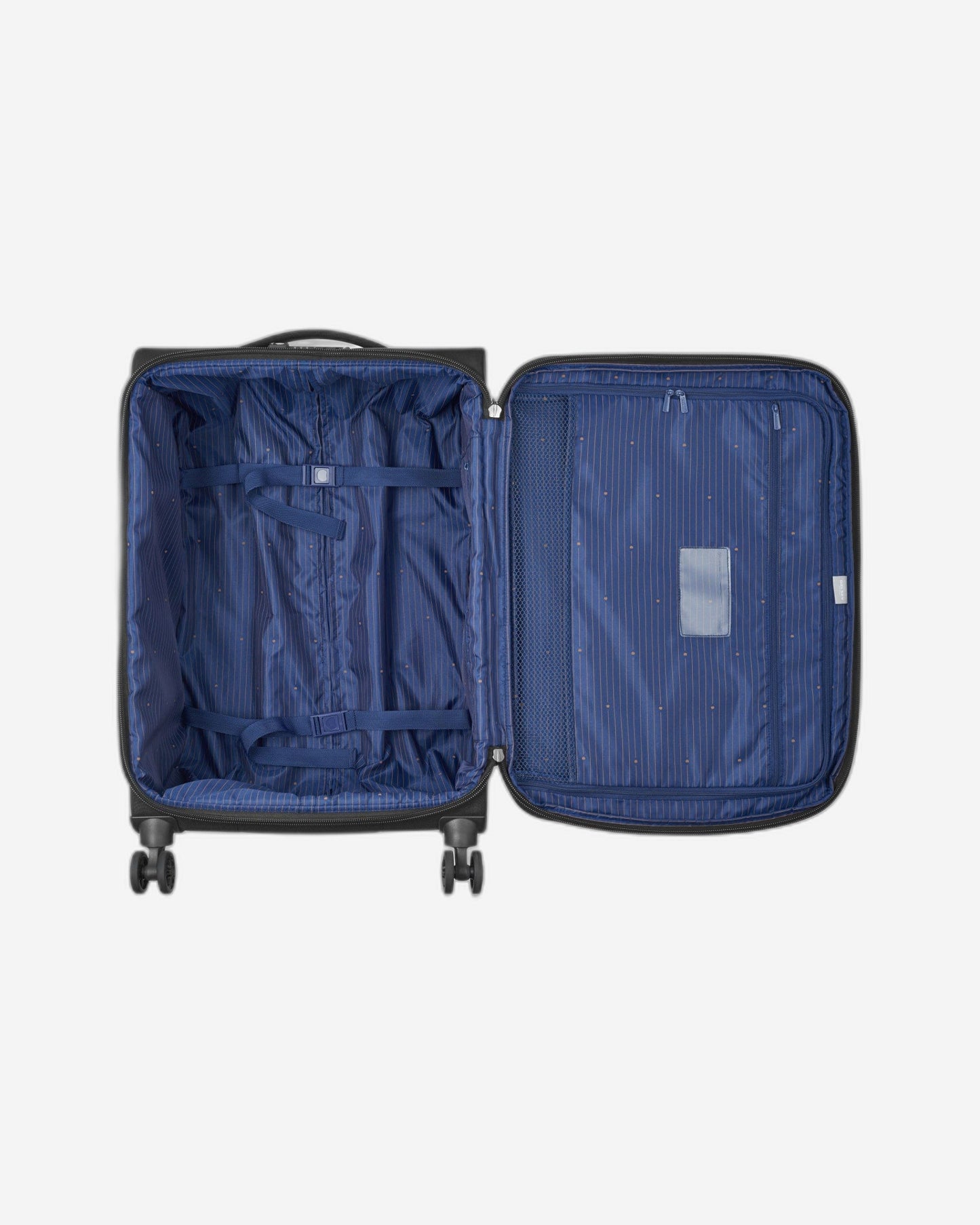 Delsey Paris Brochant 2.0 67Cm Softcase 4 Double Wheel Expandable Medium Check-In Luggage Trolley Black - 00225681000