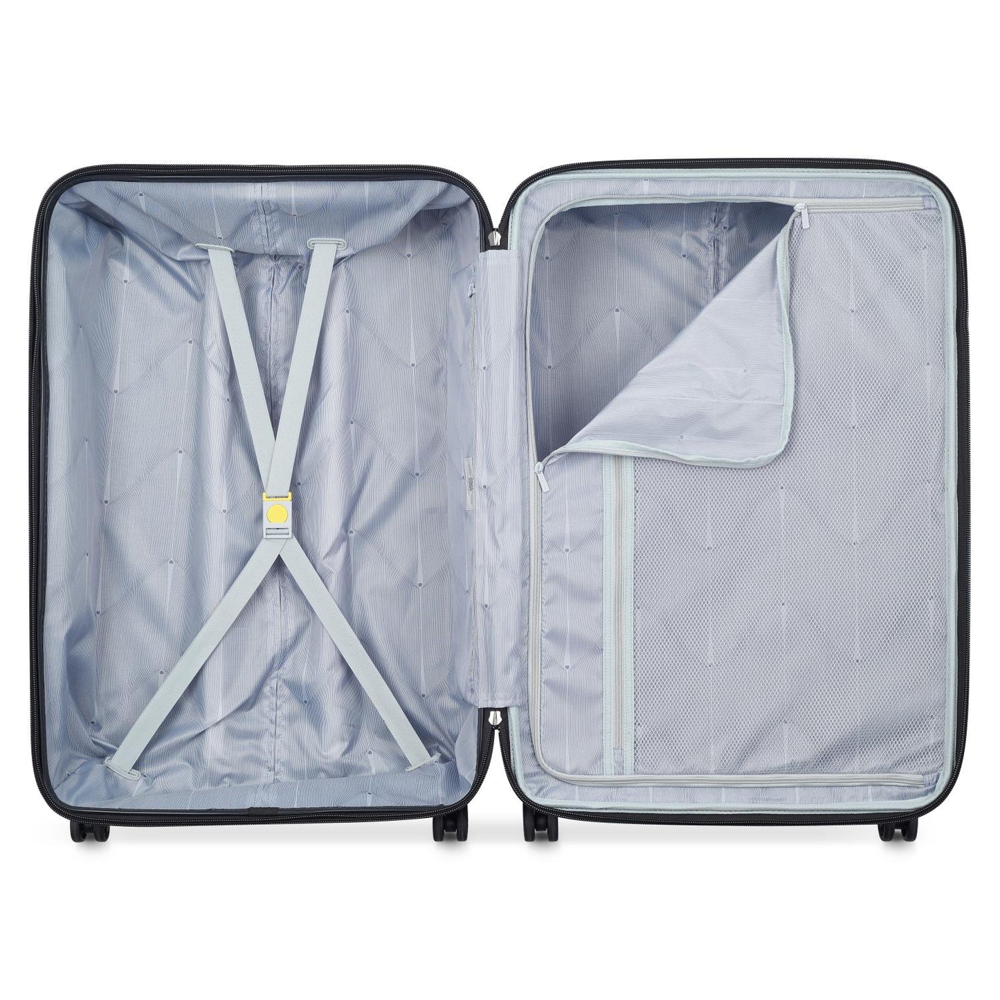 Delsey Paris Depart Hard 81cm Hardcase Expandable 4 Wheel Check-in Luggage Trolley Case Grey - 00314583001 X9