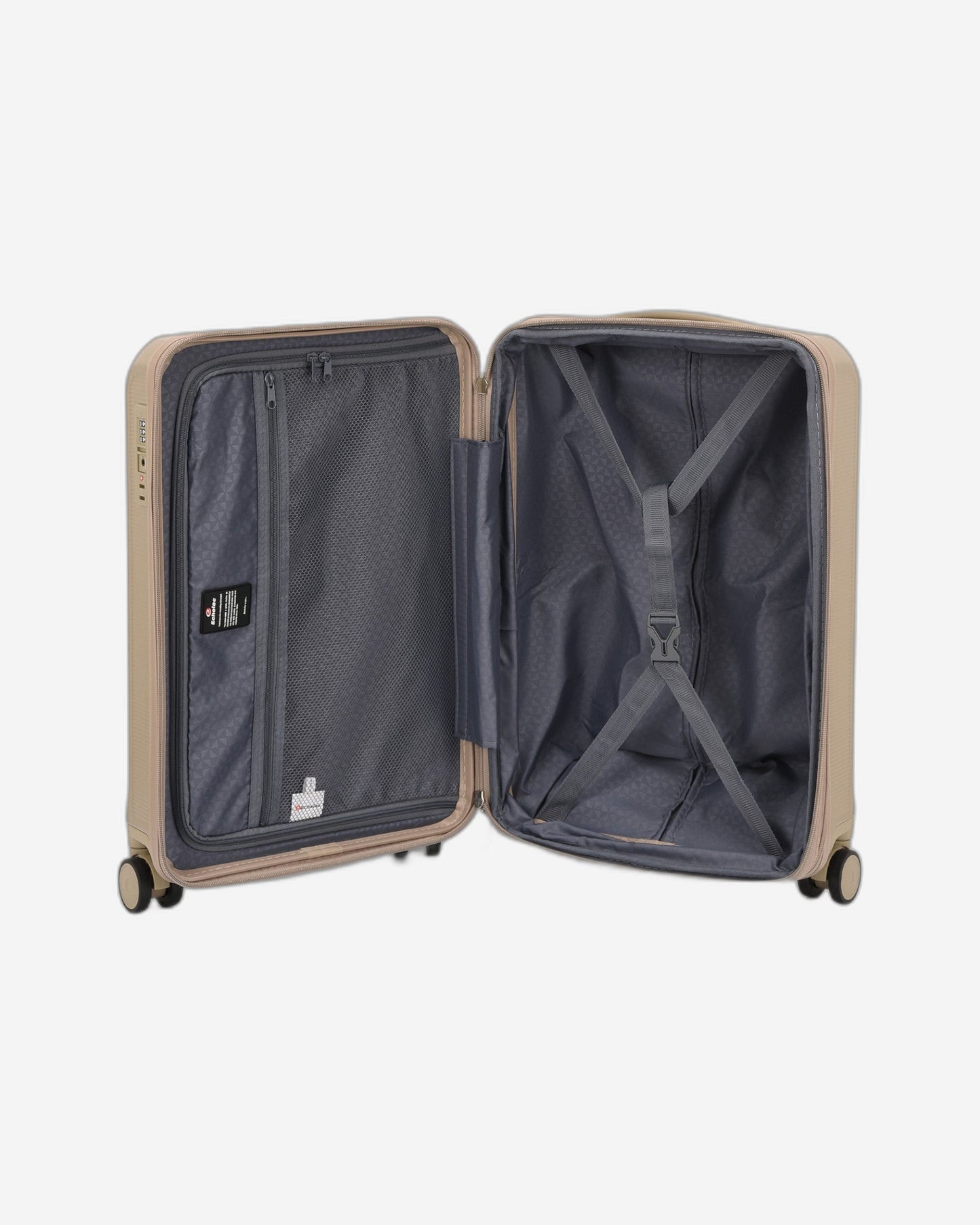 Echolac Sense 56+67+78cm Hardcase Expandable 4 Double Wheel 3 Piece Luggage Trolley Set