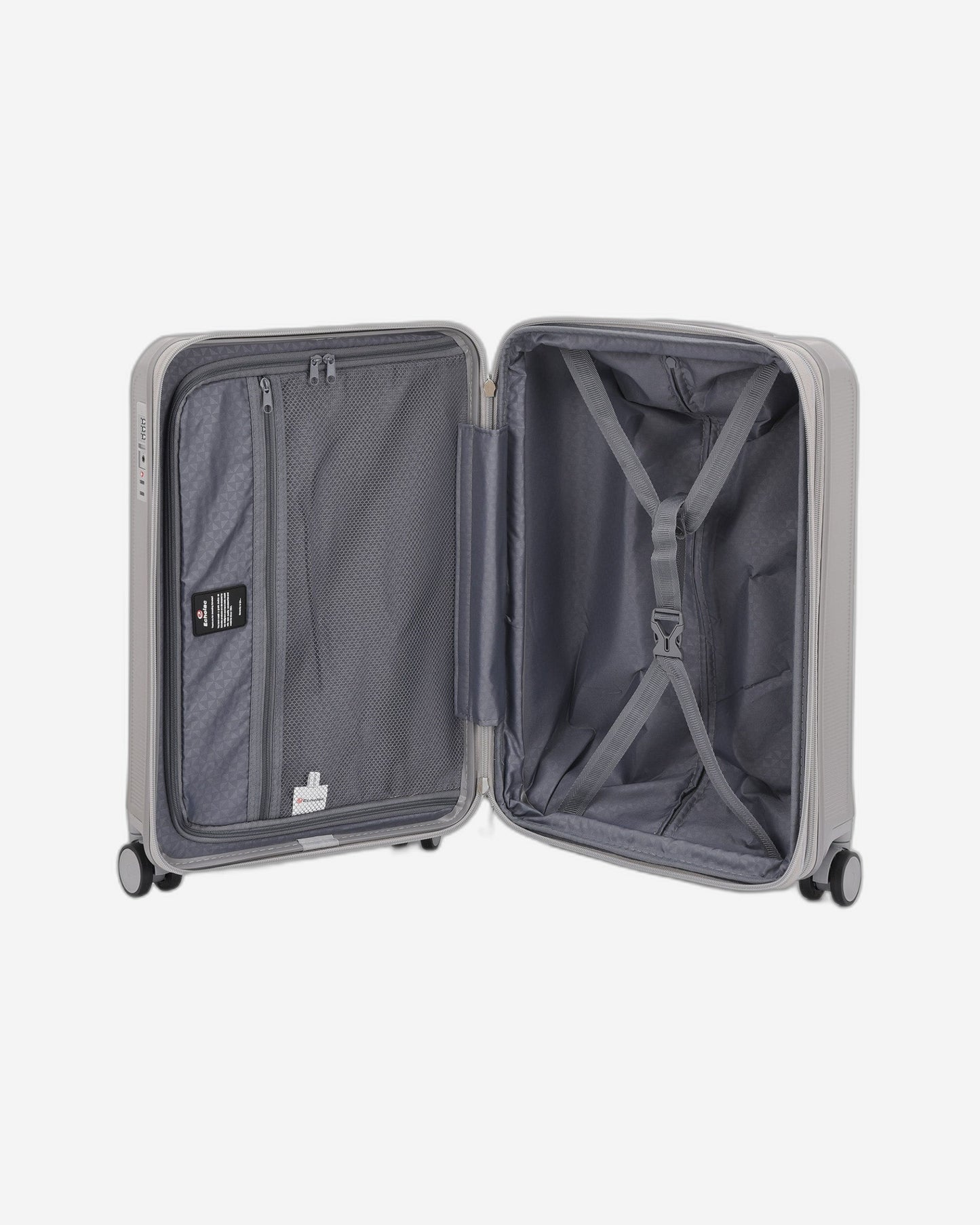 Echolac Sense 56+67+78cm Hardcase Expandable 4 Double Wheel 3 Piece Luggage Trolley Set