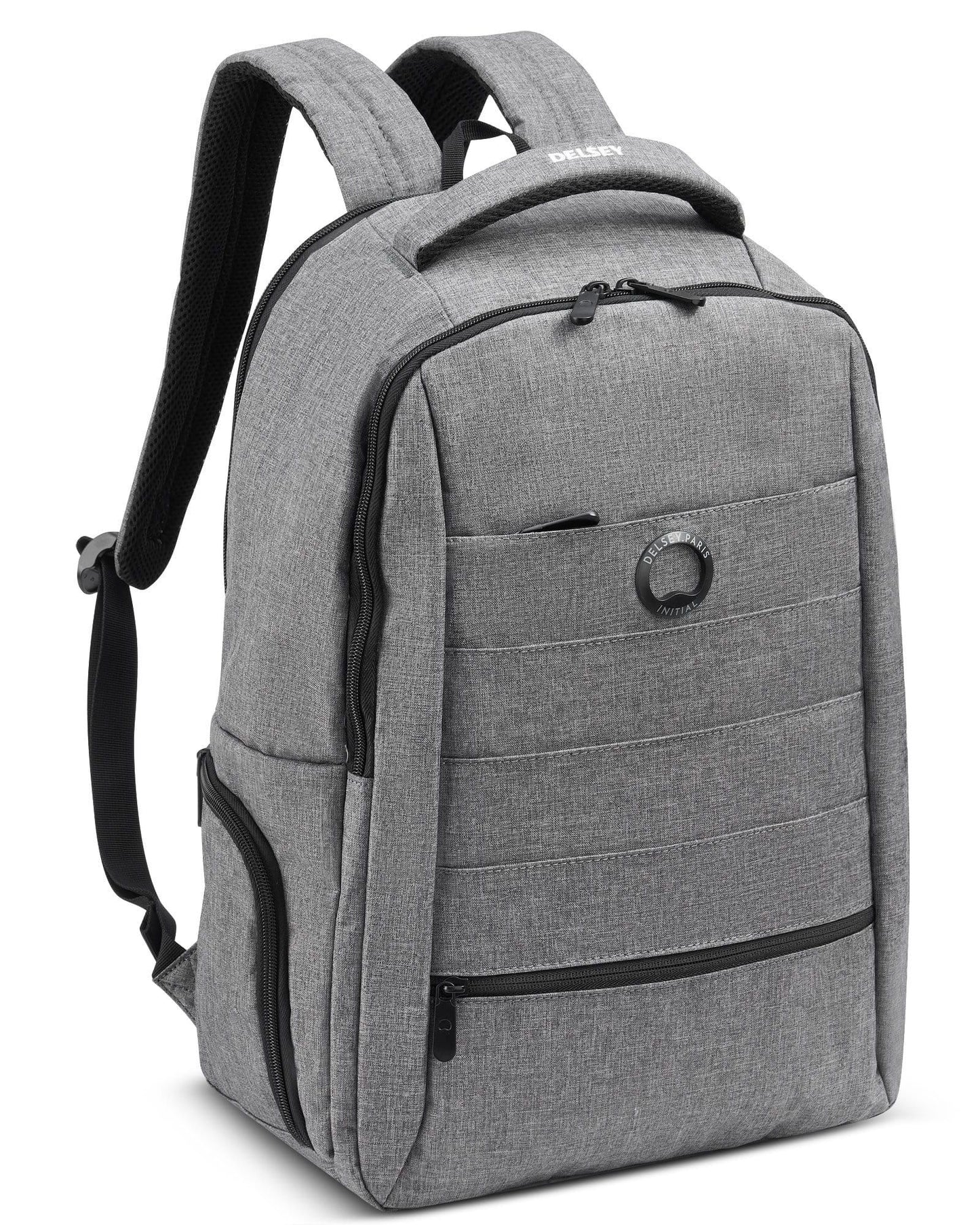 Delsey Paris Element Voyager 2 Compartment 15.6" Laptop Protection Backpack Grey - 0064660311