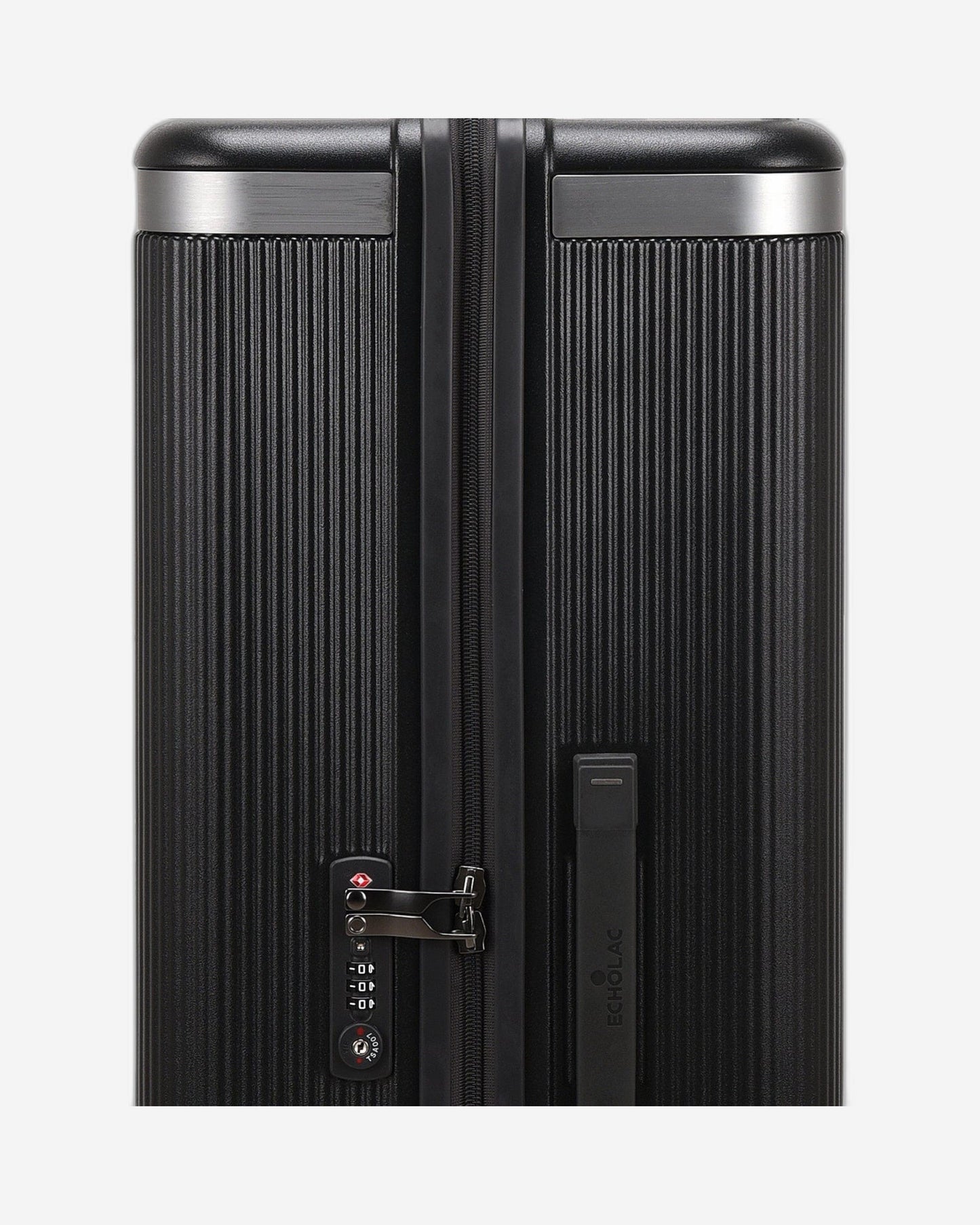 Echolac Dynasty 76.5cm Hardcase Non-Expandable 4 Double Wheel Check-In Luggage Trolley Vulcan Grey - PC142 28 VULCAN GREY