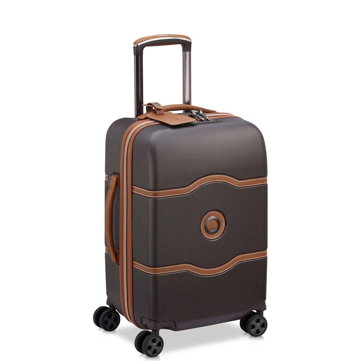 Delsey Paris Chatelet Air 2.0 55cm Hardcase 4 Double Wheel Cabin Luggage Trolley Brown - 00167680106