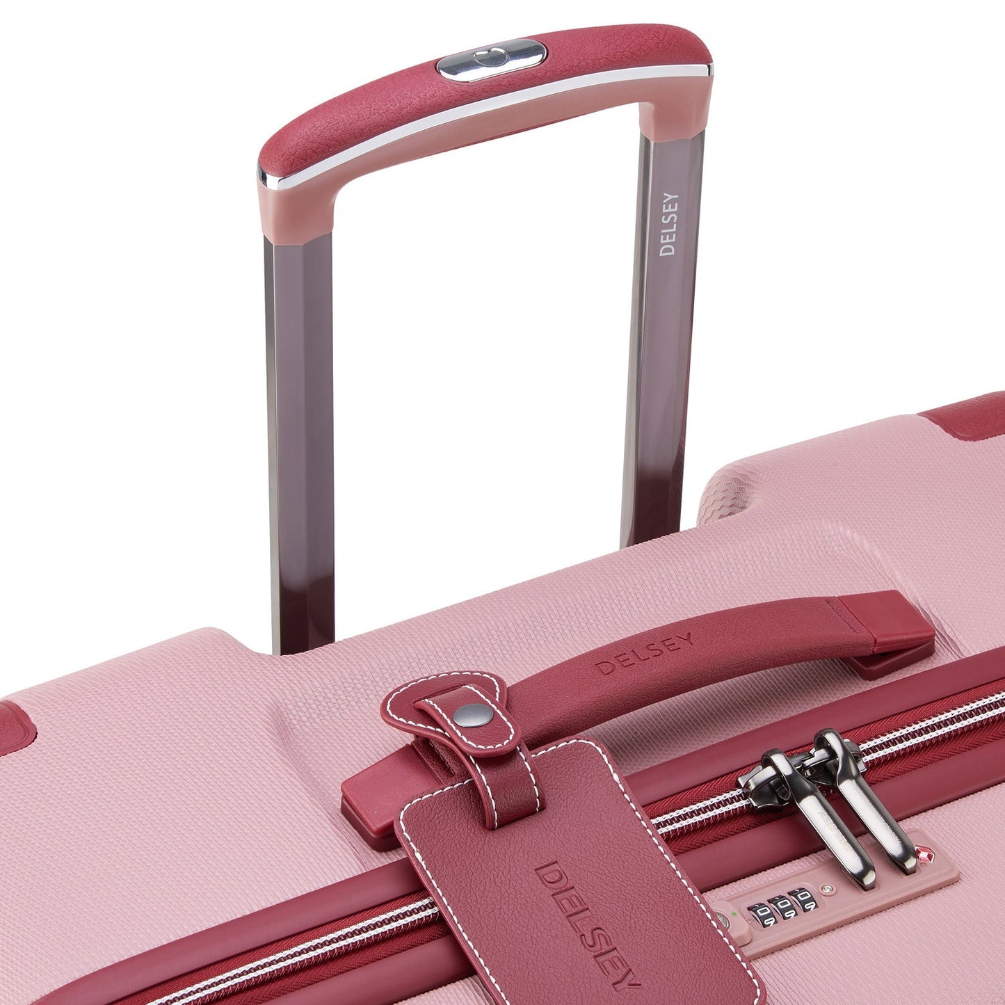 Delsey Paris Chatelet Air 2.0 82cm Hardcase 4 Double Wheel Check-In Luggage Trolley Pink - 00167683109