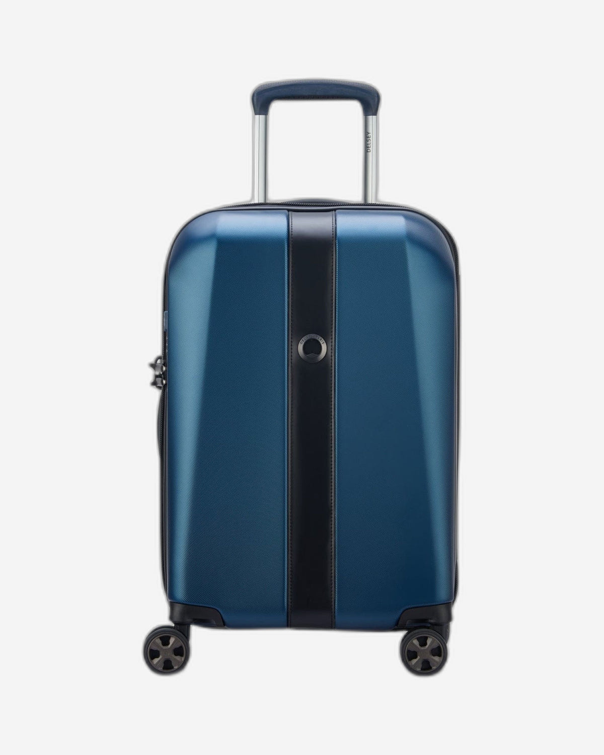 Delsey Paris Promenade Hard 2.0 55Cm Hardcase 4 Double Wheel Expandable Cabin Luggage Trolley Blue - 00208880102