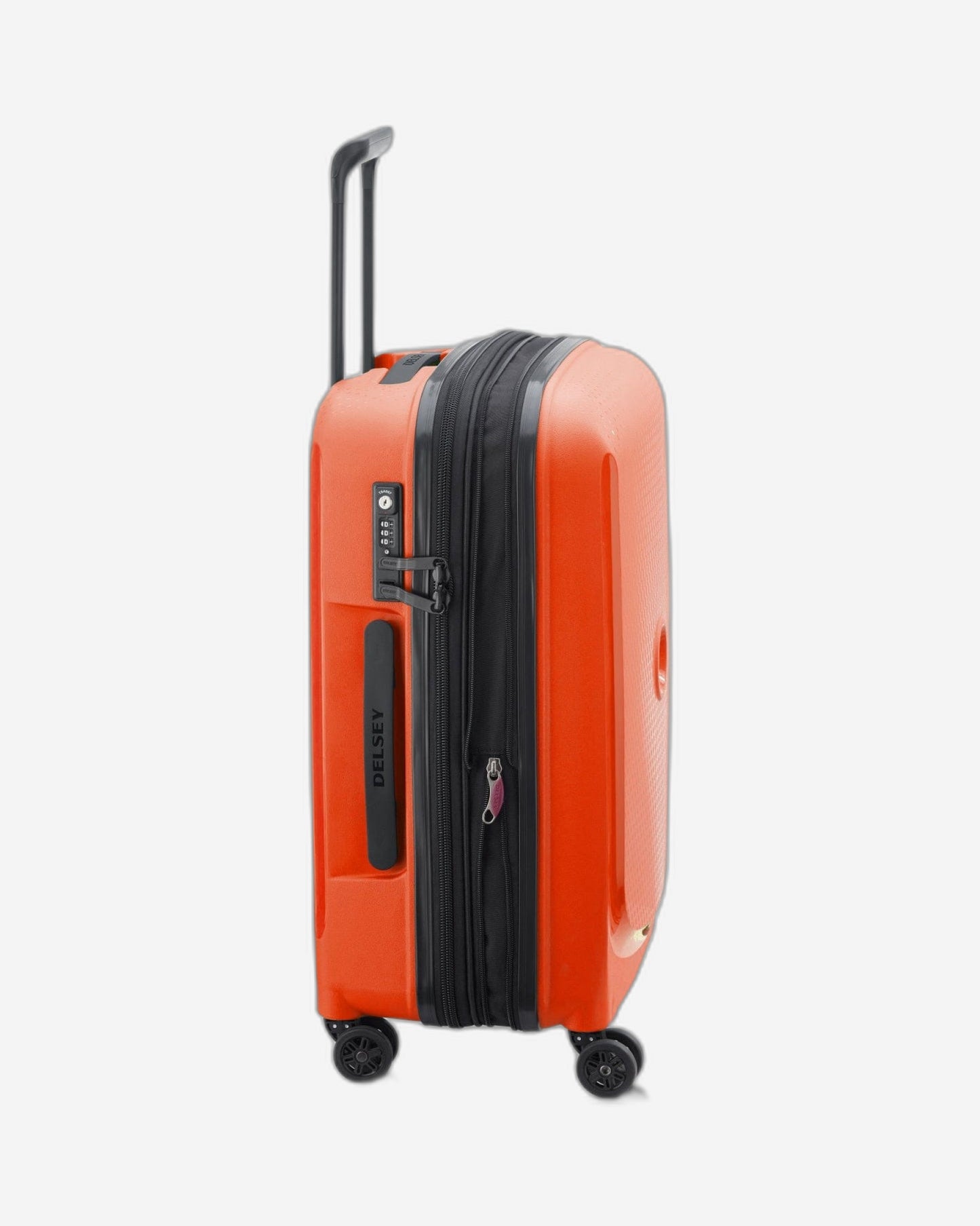 Delsey Paris Belmont Plus 61Cm Hardcase 4 Double Wheel Expandable Cabin Luggage Trolley Orange - 00386180525