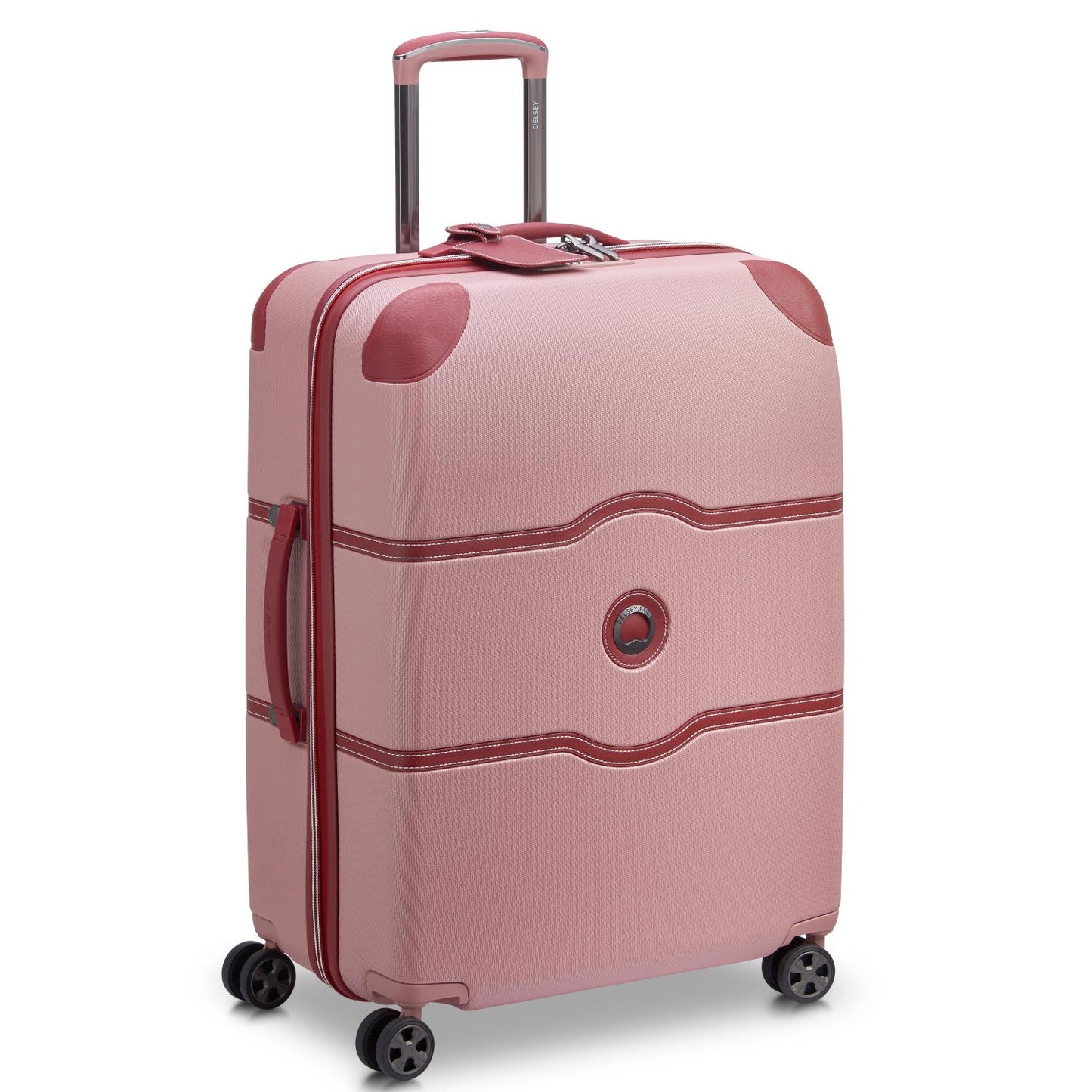 Delsey Paris Chatelet Air 2.0 70cm Hardcase 4 Double Wheel Check-In Luggage Trolley Pink - 00167681909