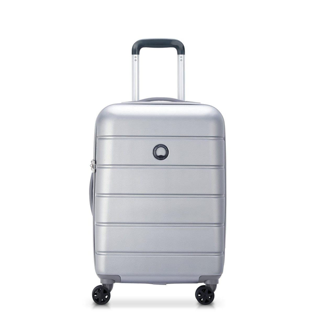 Delsey Lagos 55cm Hardcase 4 Double Wheel Cabin Luggage Trolley Case Silver - 00387080111W9
