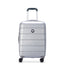 Delsey Paris Lagos 55cm Hardcase 4 Double Wheel Cabin Luggage Trolley Case Silver - 00387080111W9