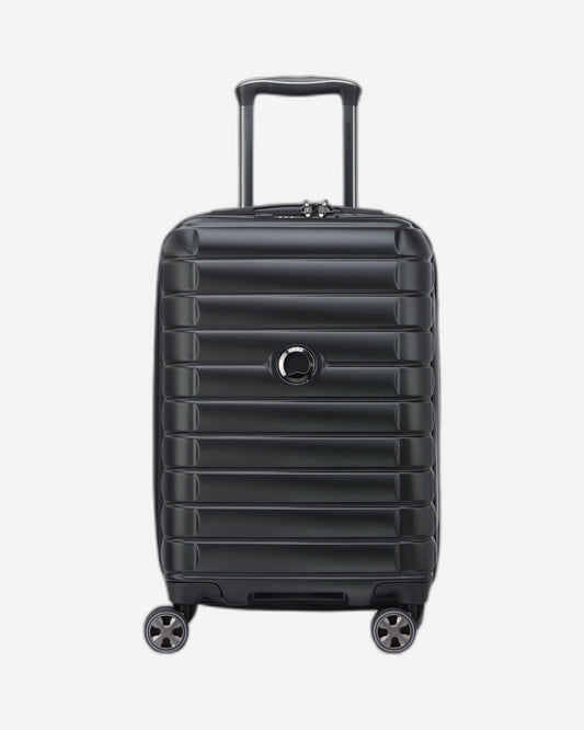 Delsey Paris Shadow 5.0 55cm Hardcase 4 Double Wheel Expandable Cabin Luggage Trolley Black - 00287880100