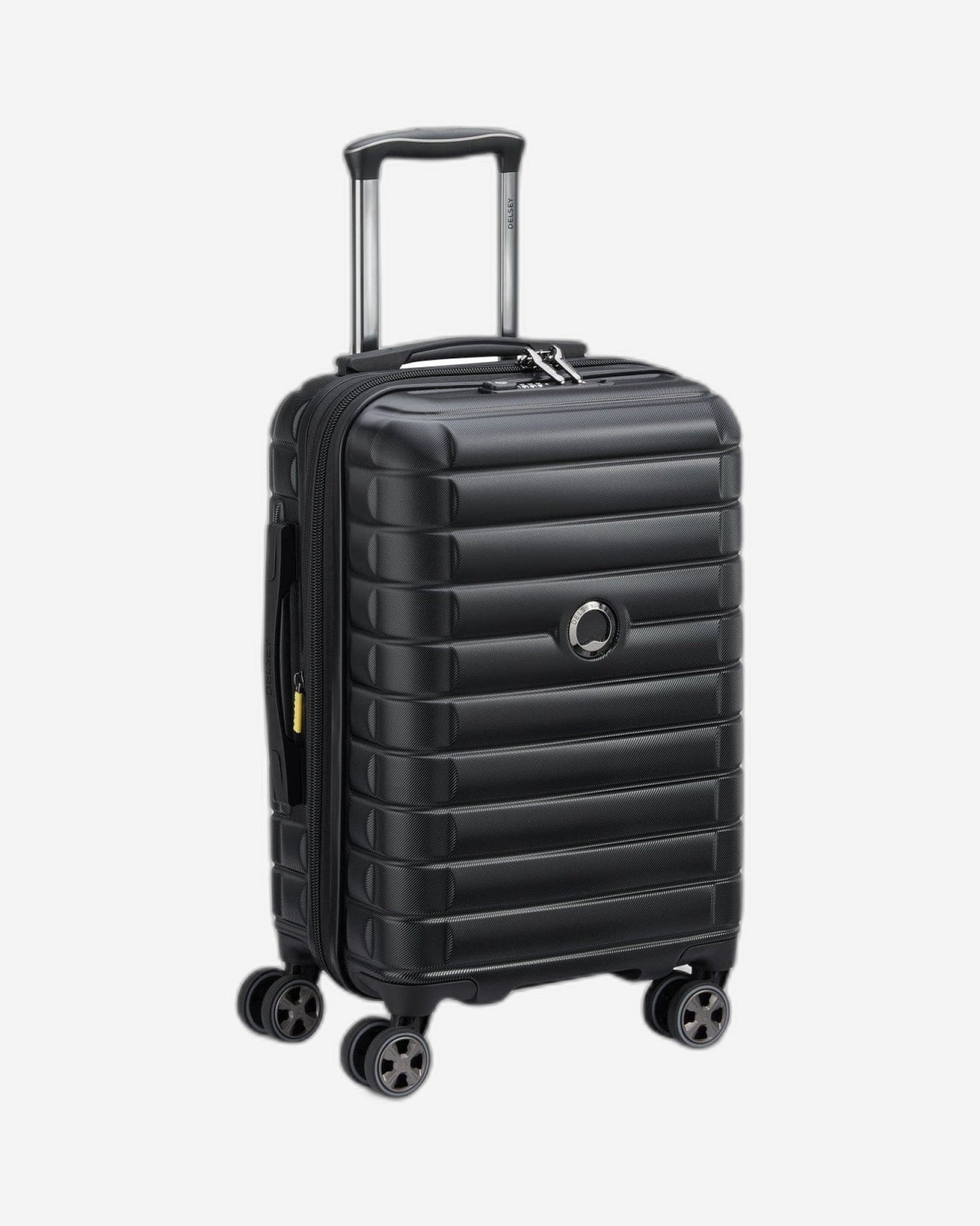 Delsey Paris Shadow 5.0 55cm Hardcase 4 Double Wheel Expandable Cabin Luggage Trolley Black - 00287880100