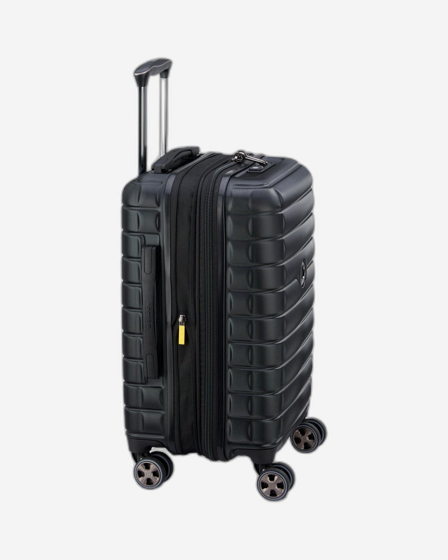 Delsey Paris Shadow 5.0 55cm Hardcase 4 Double Wheel Expandable Cabin Luggage Trolley Black - 00287880100