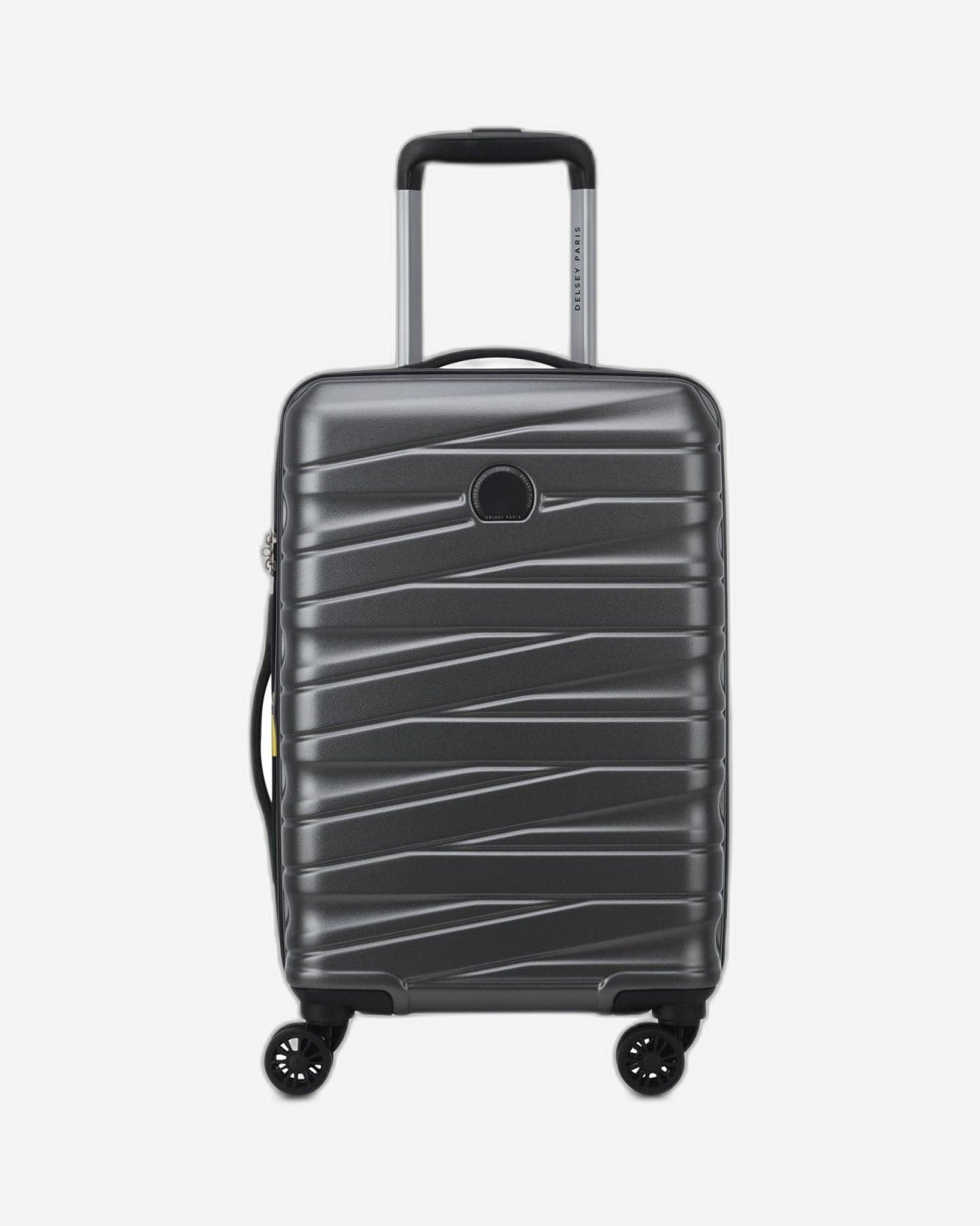 Delsey Paris Tiphanie 55cm Hardcase 4 Double Wheel Expandable Cabin Luggage Trolley Case Grahite - 00389280101ME