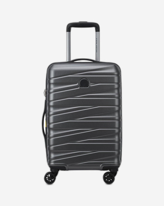 Delsey Paris Tiphanie 55cm Hardcase 4 Double Wheel Expandable Cabin Luggage Trolley Case Grahite - 00389280101ME