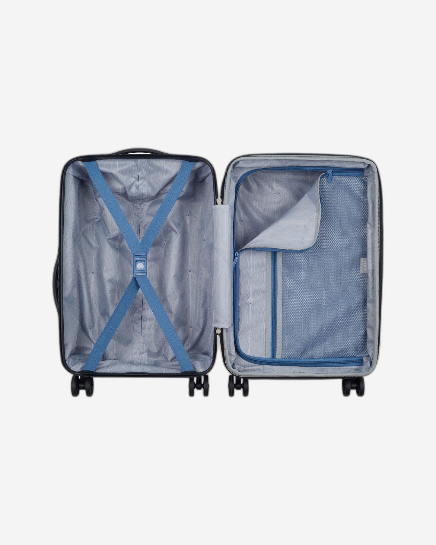 Delsey Paris Tiphanie 55cm Hardcase 4 Double Wheel Expandable Cabin Luggage Trolley Case Grahite - 00389280101ME