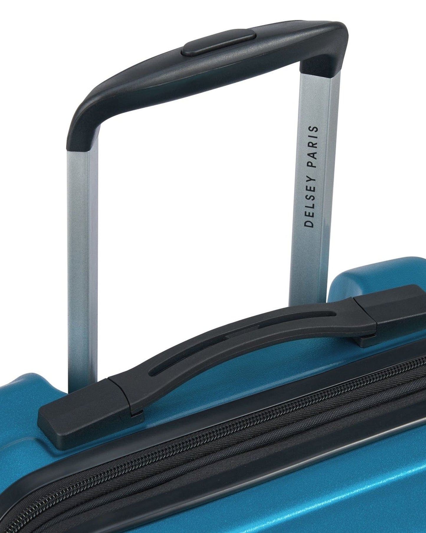 Delsey Paris Tiphanie 55cm Hardcase 4 Double Wheel Expandable Cabin Luggage Trolley Case Steel Blue - 00389280122ME