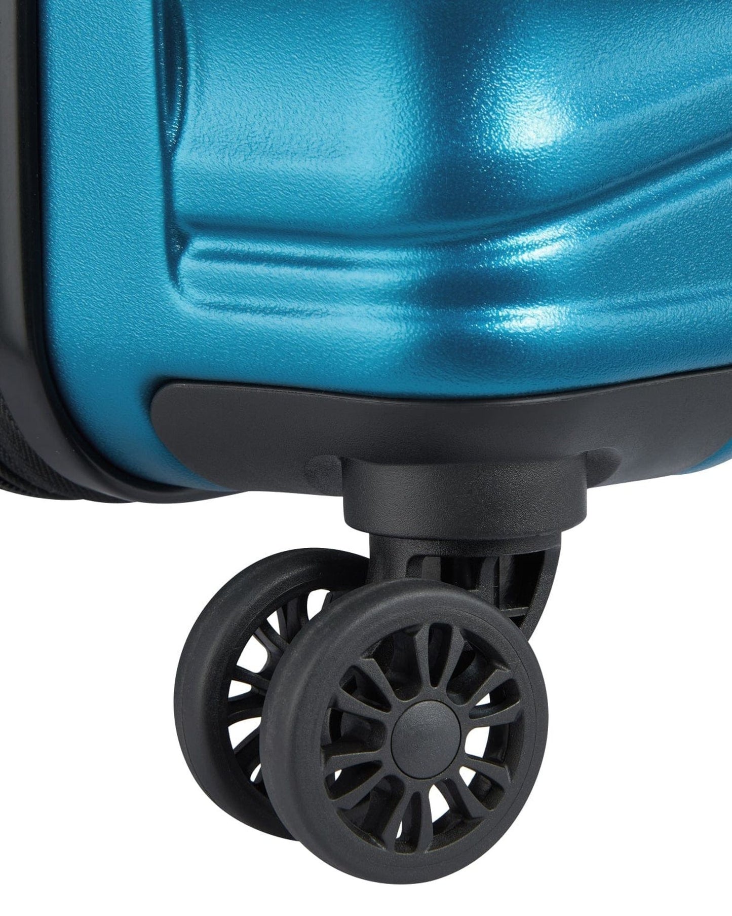 Delsey Paris Tiphanie 55cm Hardcase 4 Double Wheel Expandable Cabin Luggage Trolley Case Steel Blue - 00389280122ME