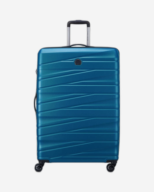 Delsey Paris Tiphanie 82cm Hardcase 4 Double Wheel Expandable Check-In Luggage Trolley Case Steel Blue - 00389283122ME