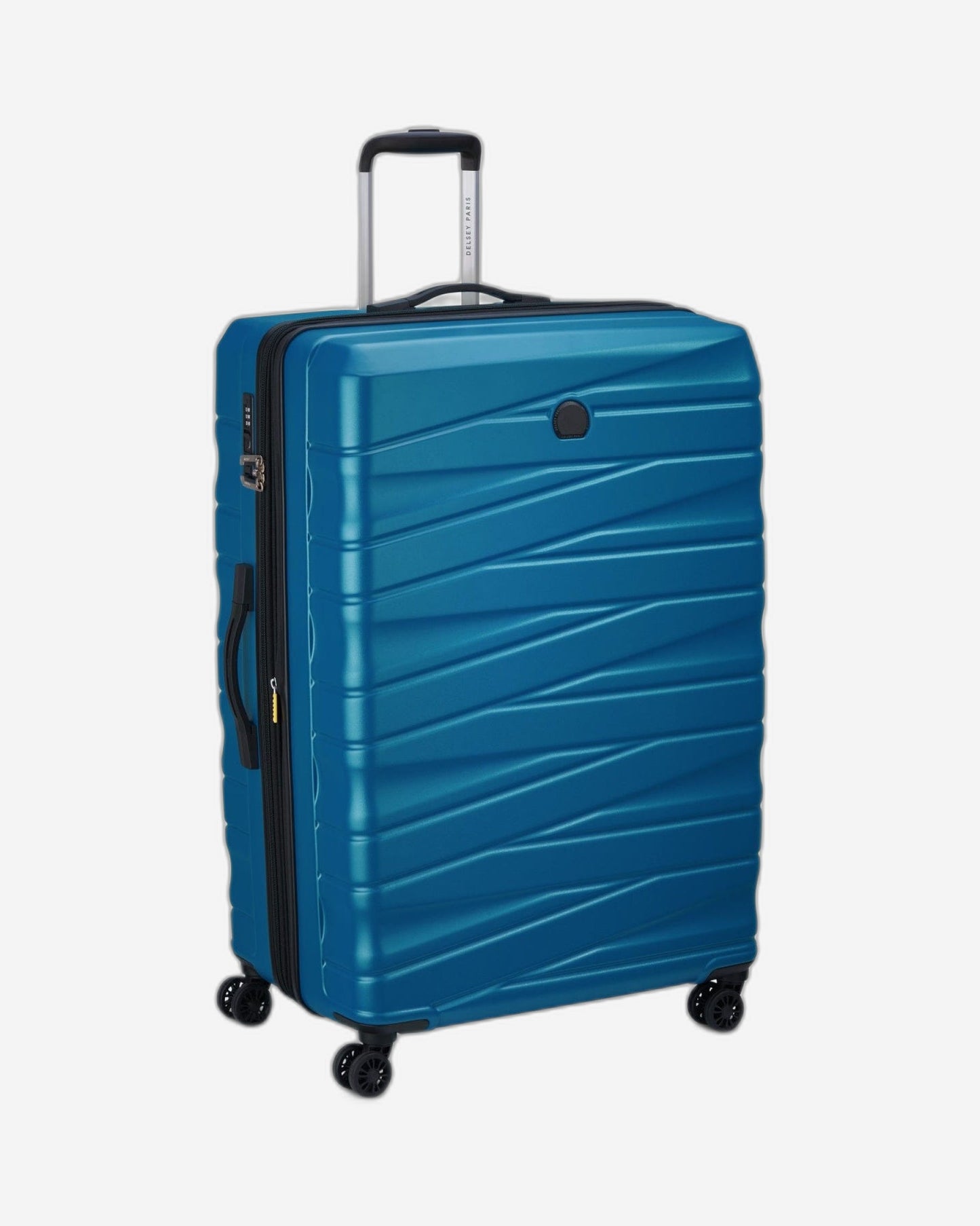 Delsey Paris Tiphanie 82cm Hardcase 4 Double Wheel Expandable Check-In Luggage Trolley Case Steel Blue - 00389283122ME