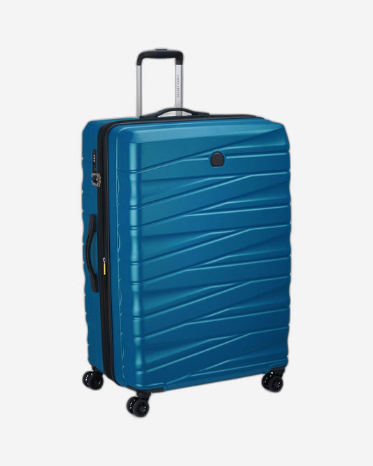 Delsey Paris Tiphanie 82cm Hardcase 4 Double Wheel Expandable Check-In Luggage Trolley Case Steel Blue - 00389283122ME