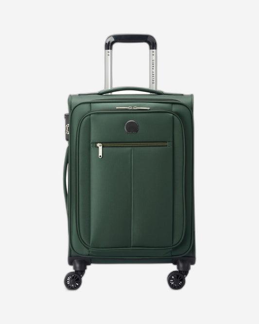 Delsey Paris Pin Up 6 55cm Softcase 4 Double Wheel Cabin Trolley Case Green - 00343080103